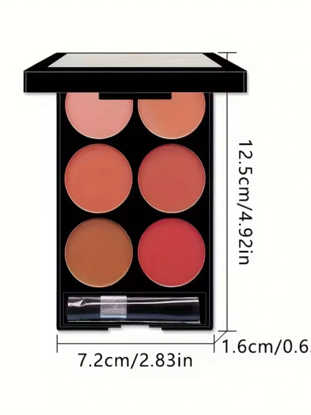 Eyeshadows & Blush Palette — Peach & Coral Tones
